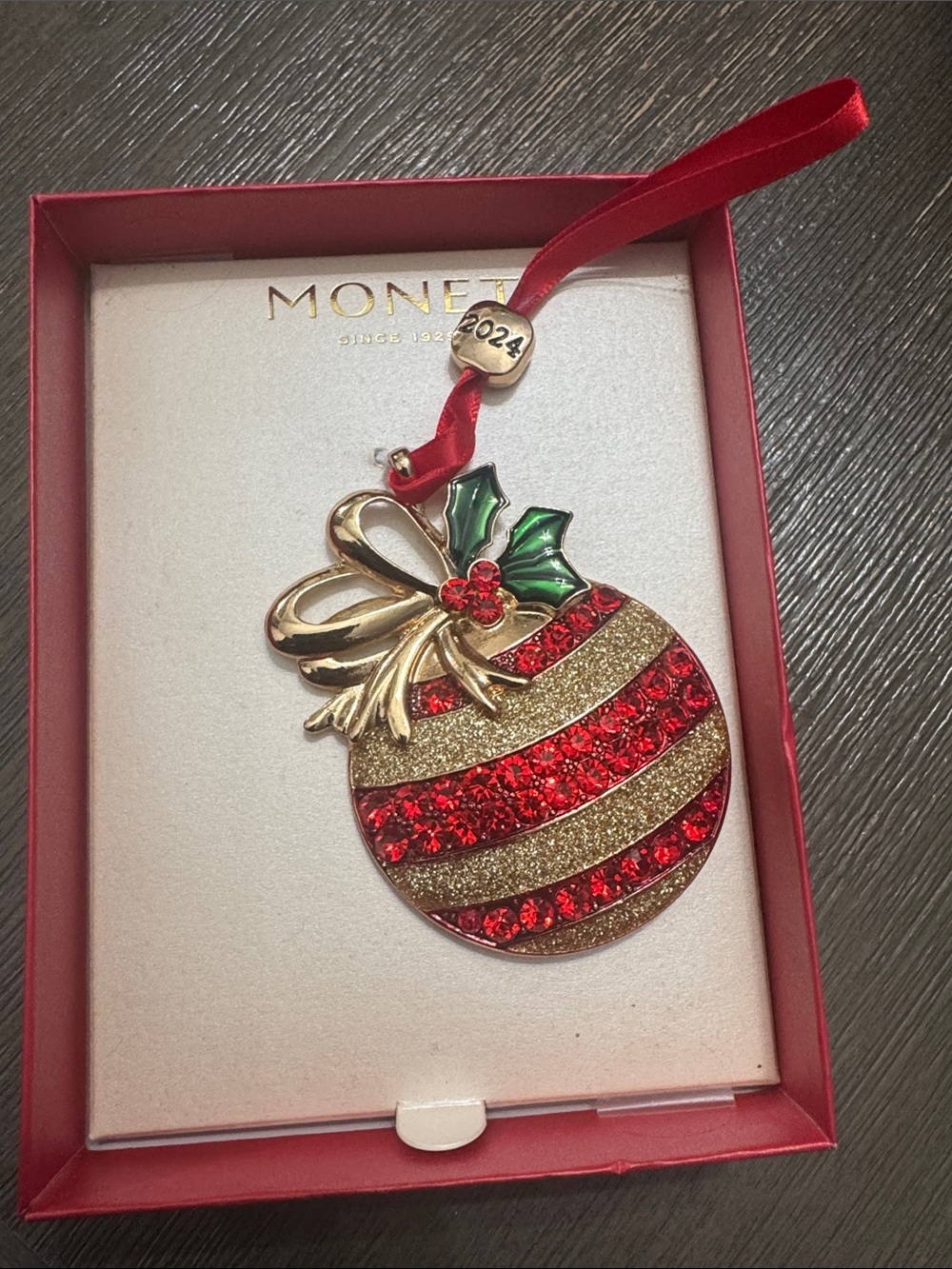 Monet Jeweled Holiday Ornament